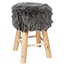 Side/Stool - H.42cm - White/Natural