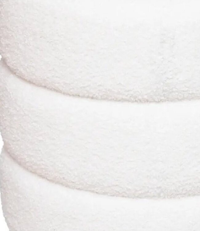 Stylish Round Pouf - H.40cm