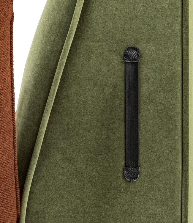 Sofa bed - 3-seater - Red/Green