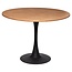 Ronde Eettafel - D.100cm - Zwart/Naturel