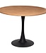 Ronde Eettafel - D.100cm - Zwart/Naturel