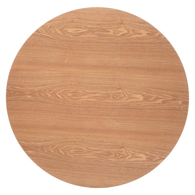 Round Dining Table - D.100cm - Black/Natural
