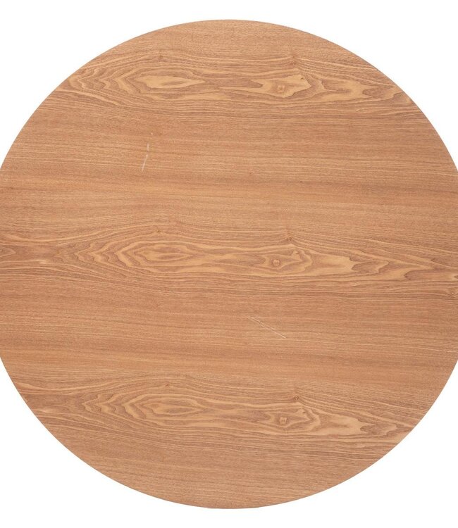 Round Dining Table - D.100cm - Black/Natural