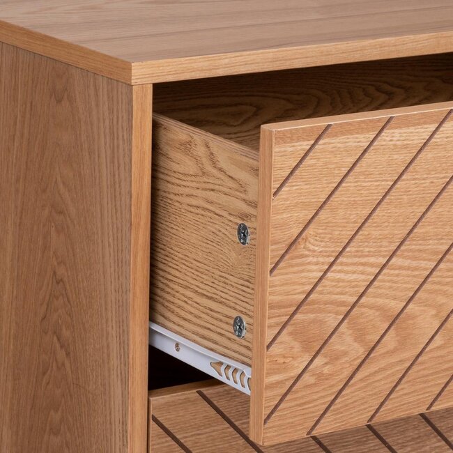 Chest of drawers with 4 drawers - Naomi - Natural