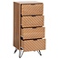 Chest of drawers with 4 drawers - Naomi - Natural