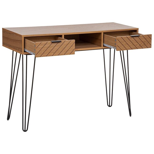 Wandtafel met 2 Laden - Naomi - Naturel