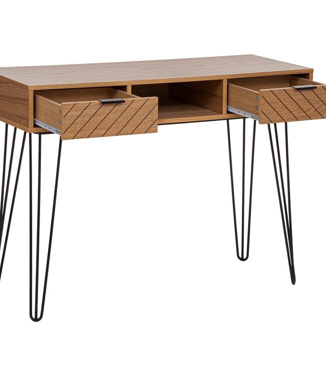 Wandtafel met 2 Laden - Naomi - Naturel