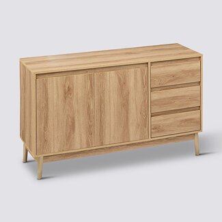  5Five Dressoir met 3 Laden - Abana - Naturel