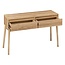 Wall table with 2 drawers - Abana - Natural