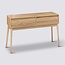  5Five Wall table with 2 drawers - Abana - Natural