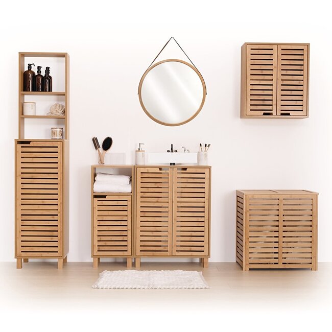 Shelving unit with 1 Door - Natural