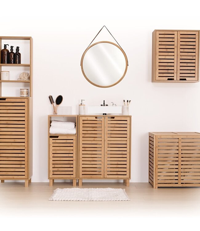 Shelving unit with 1 Door - Natural