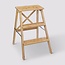 Kitchen step ladder with 3 steps - Collapsible - 50x43x63cm - Natural
