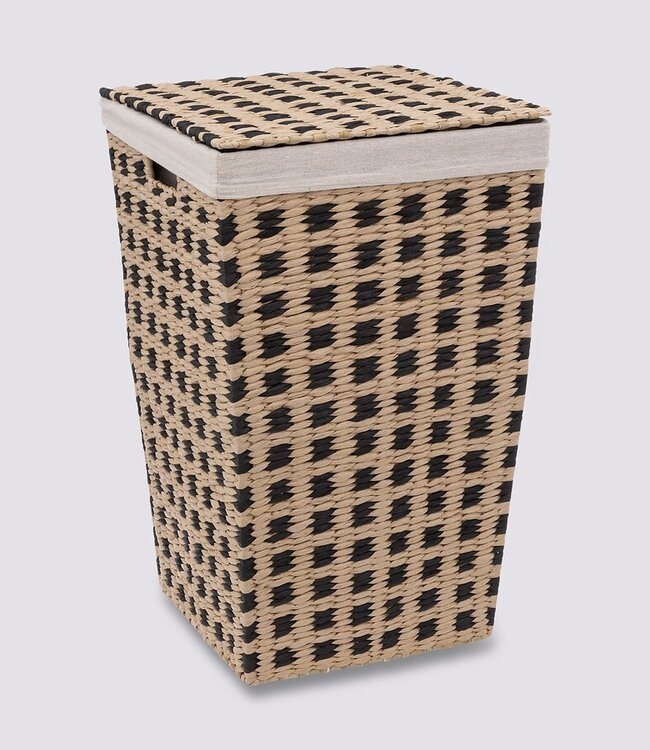 Opbergmand - Wasmand - 40L - Naturel/Zwart