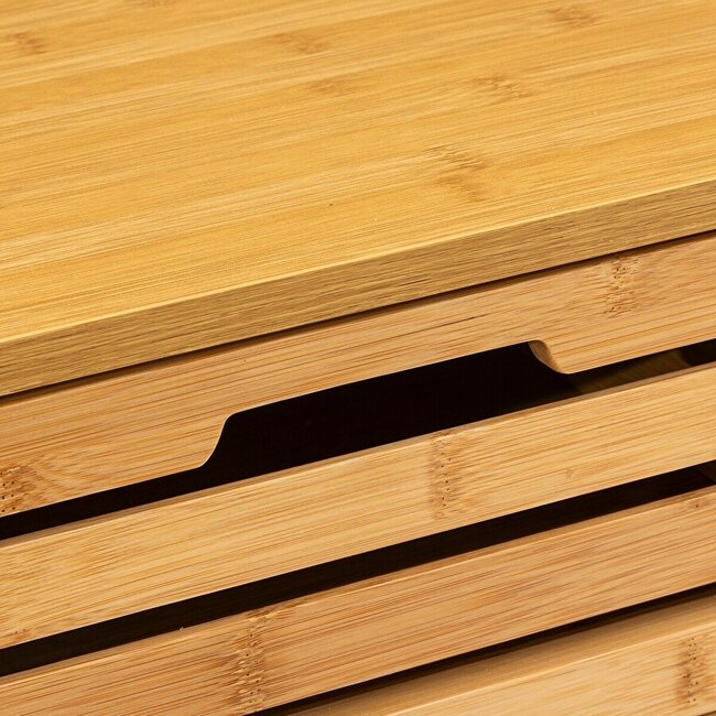 Standing Storage Cabinet with 4 Drawers - Natural