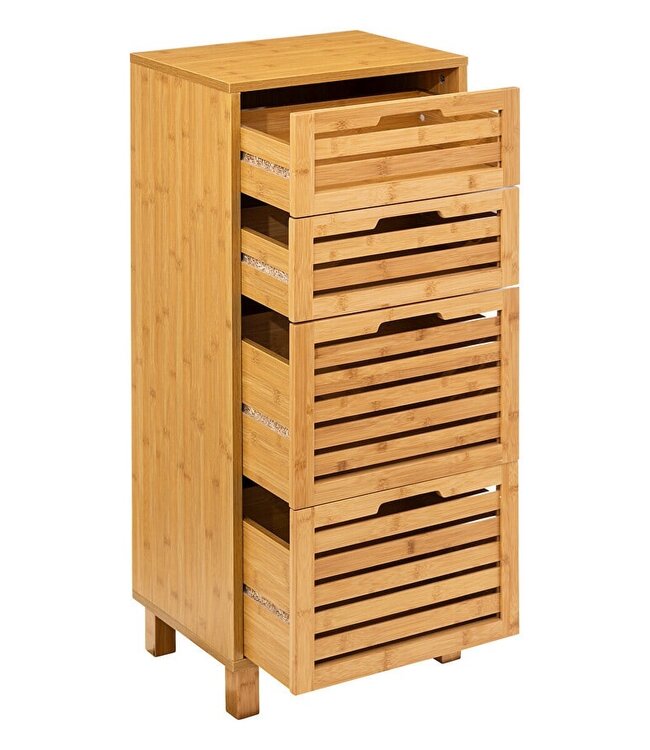 Staande Opbergkast met 4 Lades - Naturel