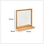 Spiegel met Plank - Naturel - 48x14x51cm