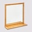 Mirror with Shelf - Natural - 48x14x51cm