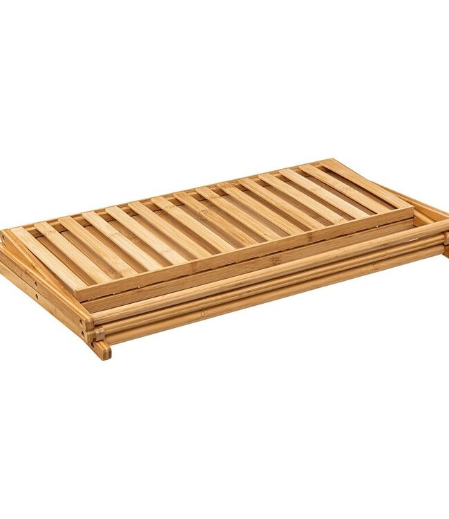 Plant rack with 3 shelves - Shoe rack - Bamboo - Foldable  - 70 x 52 x 28cm