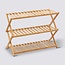 Plant rack with 3 shelves - Shoe rack - Bamboo - Foldable  - 70 x 52 x 28cm