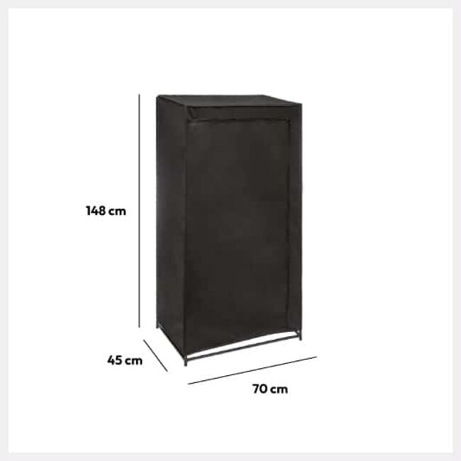 Foldable Wardrobe - Wardrobe - Black - 5Five