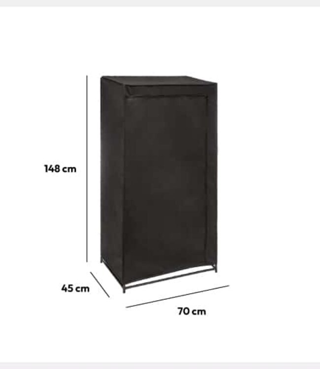 Foldable Wardrobe - Wardrobe - Black - 5Five