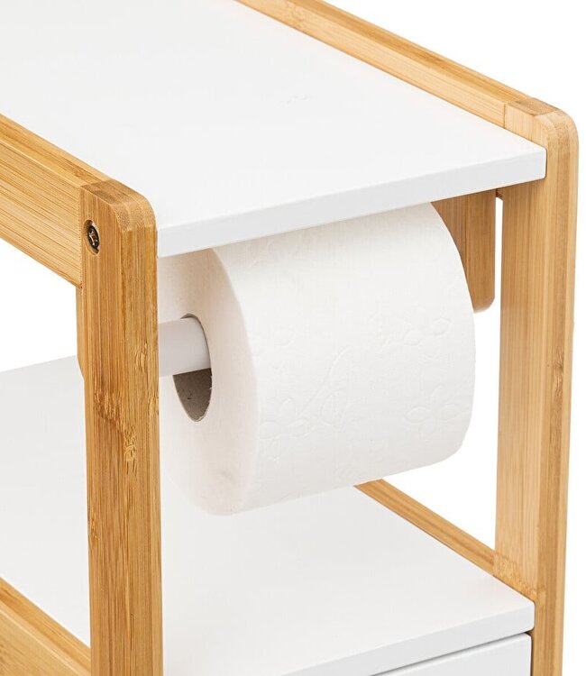 Toiletrolhouder - Dispenser - H80cm - Wit