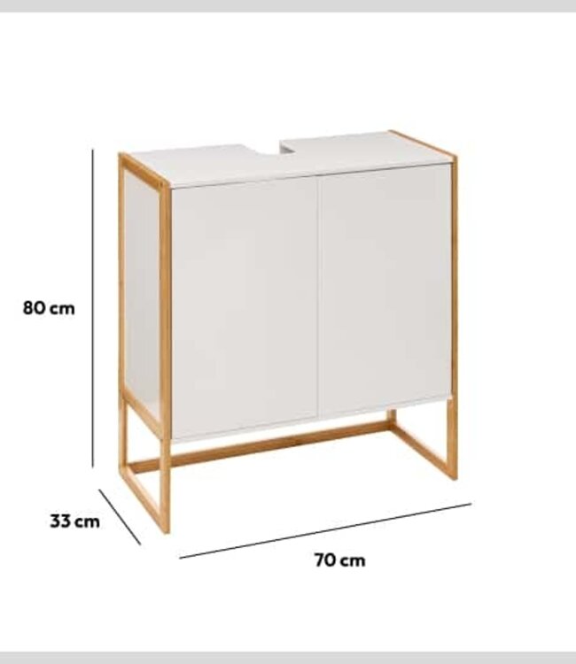 Washbasin - Sideboard - 2 Doors - White