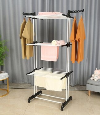 Foldable Drying Rack - Versatile - Black/White