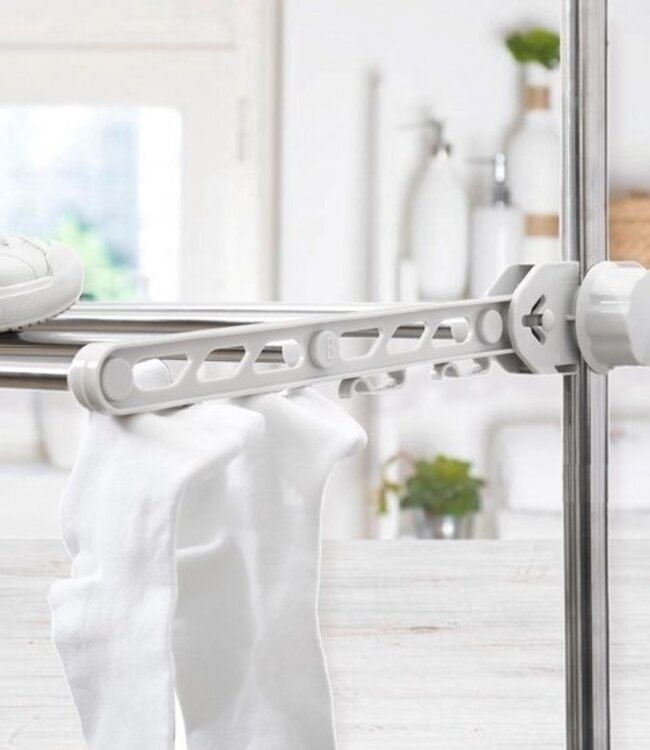 Laundry drying rack - Clothes rack - Foldable - Gray