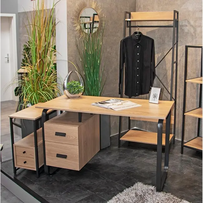 Bureau - Met 2 Lades - Naturel