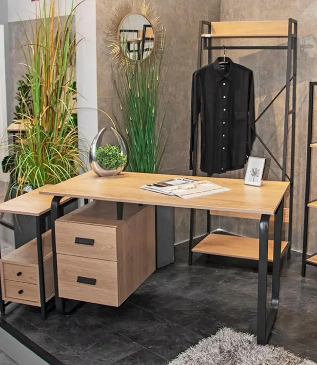 Desk - With 2 Drawers - Natural