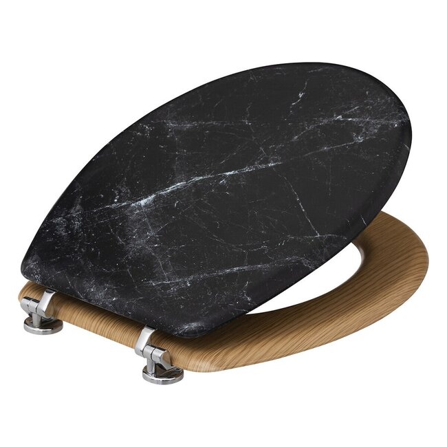 Black Toilet Seat - Marmer Look