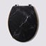  5Five Black Toilet Seat - Marble Look
