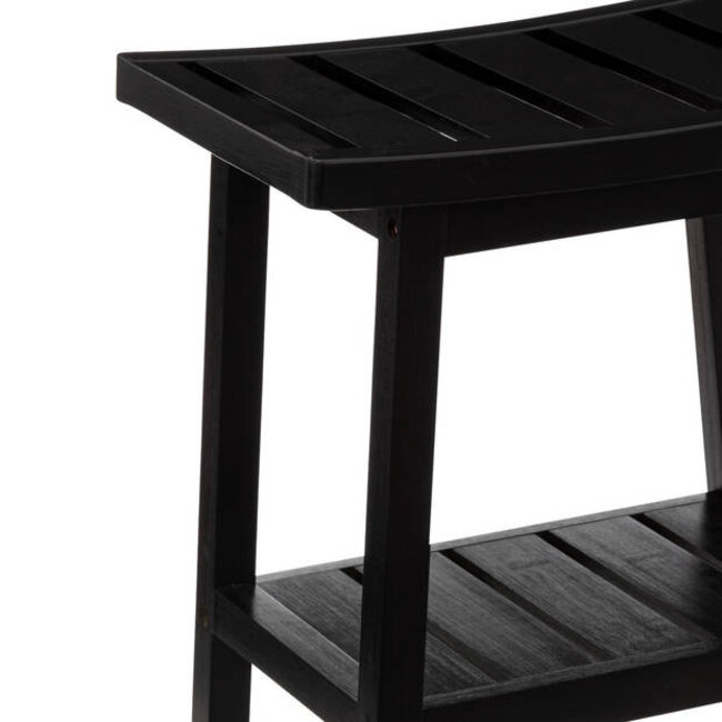 Bamboo Stool - Black