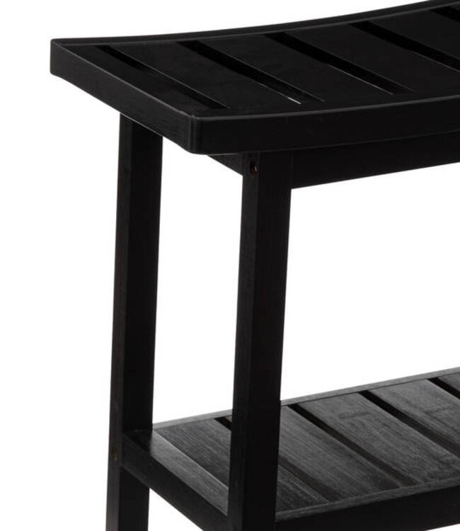 Bamboo Stool - Black