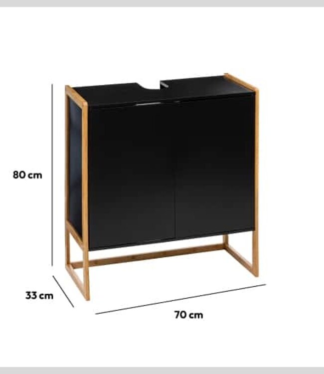 Wandkast - Dressoir - Zwart - Obsidian Prestige