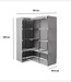 Corner cabinet - Wardrobe - Foldable - Grey
