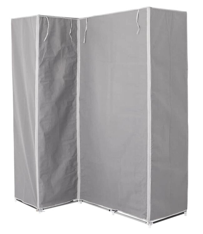 Corner cabinet - Wardrobe - Foldable - Grey