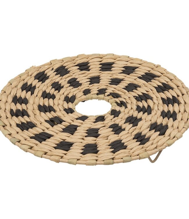 Wicker Basket - Trash Can - 2 pieces -  7L - Natural