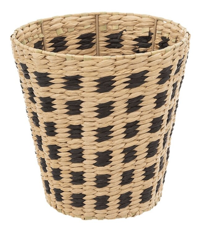 Wicker Basket - Trash Can - 2 pieces -  7L - Natural