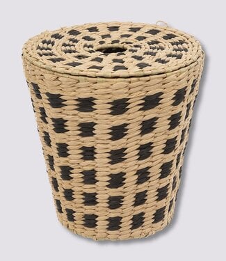  5Five Wicker Basket - Trash Can - 2 pieces -  7L - Natural
