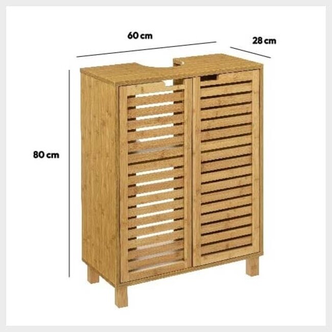 Sicela Bamboo washbasin cabinet