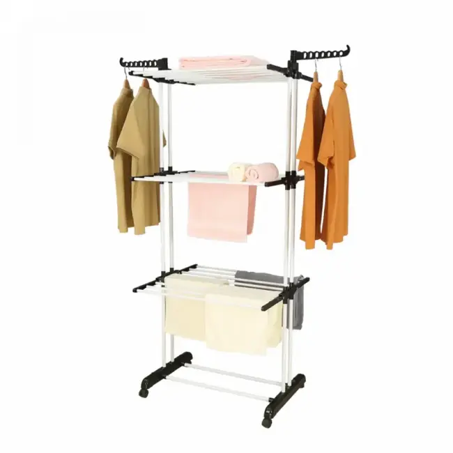 Foldable Drying Rack - Versatile - Black/White