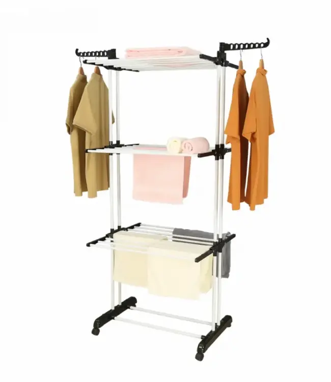 Foldable Drying Rack - Versatile - Black/White
