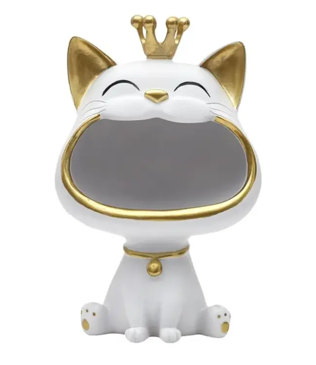 Decoratief Kattenbeeldje met Opbergruimte