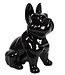 Ceramic Bulldog Figurine - Decorative - Black