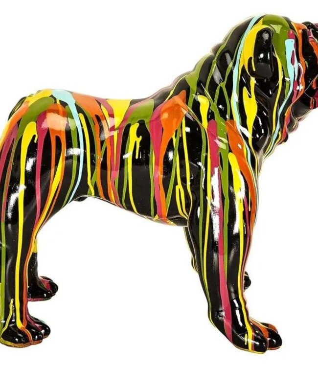 Decorative Molosser Statue - Multicolored