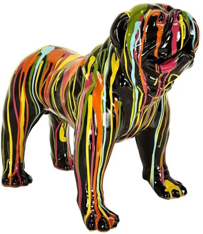 Decoratief Molosser Beeld - Veelkleurig