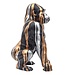 Decorative Gorilla Statue - H 45cm - Black/Gold/Silver